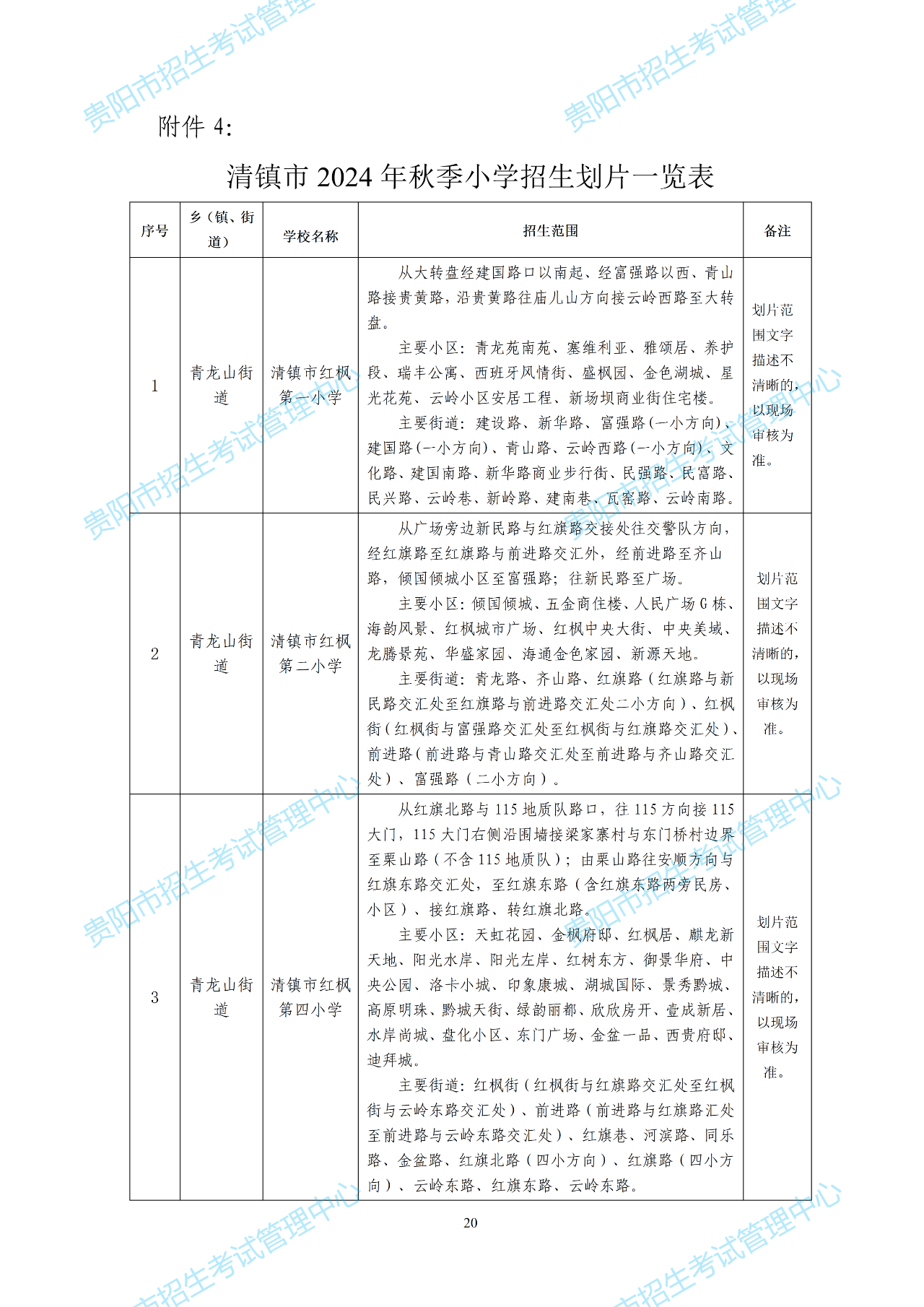 2024年贵阳贵安义务教育招生划片范围来了