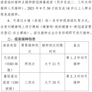 乌当区新冠病毒疫苗接种温馨提示